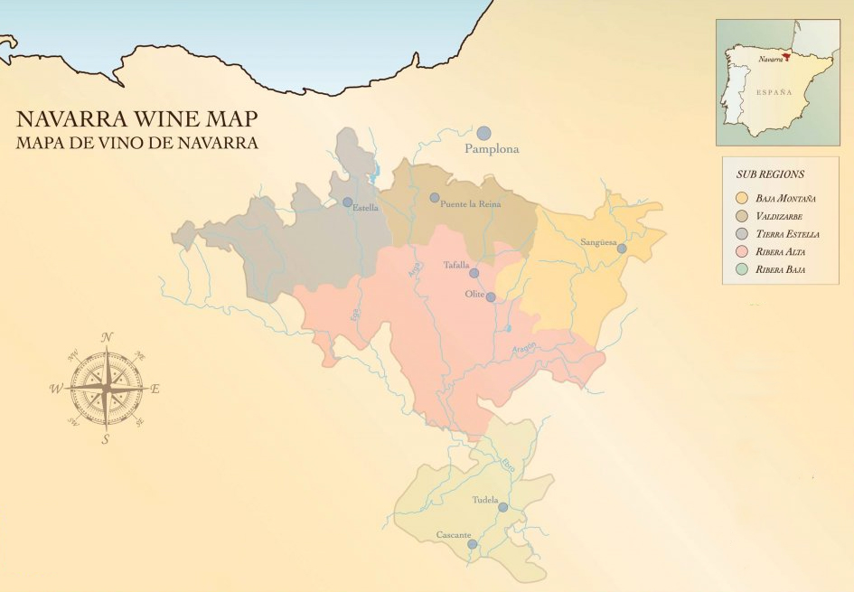 Navarra vinkort